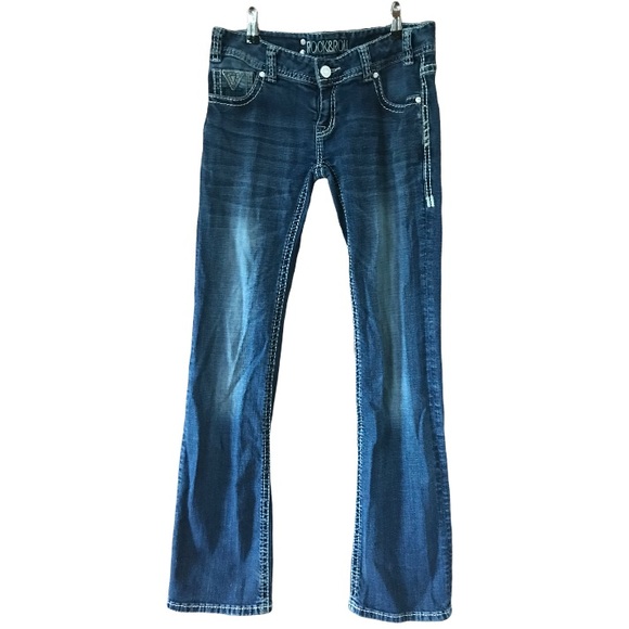 ROCK&ROLL COWGIRL Low Rise Bootcut Jeans - Picture 4 of 11
